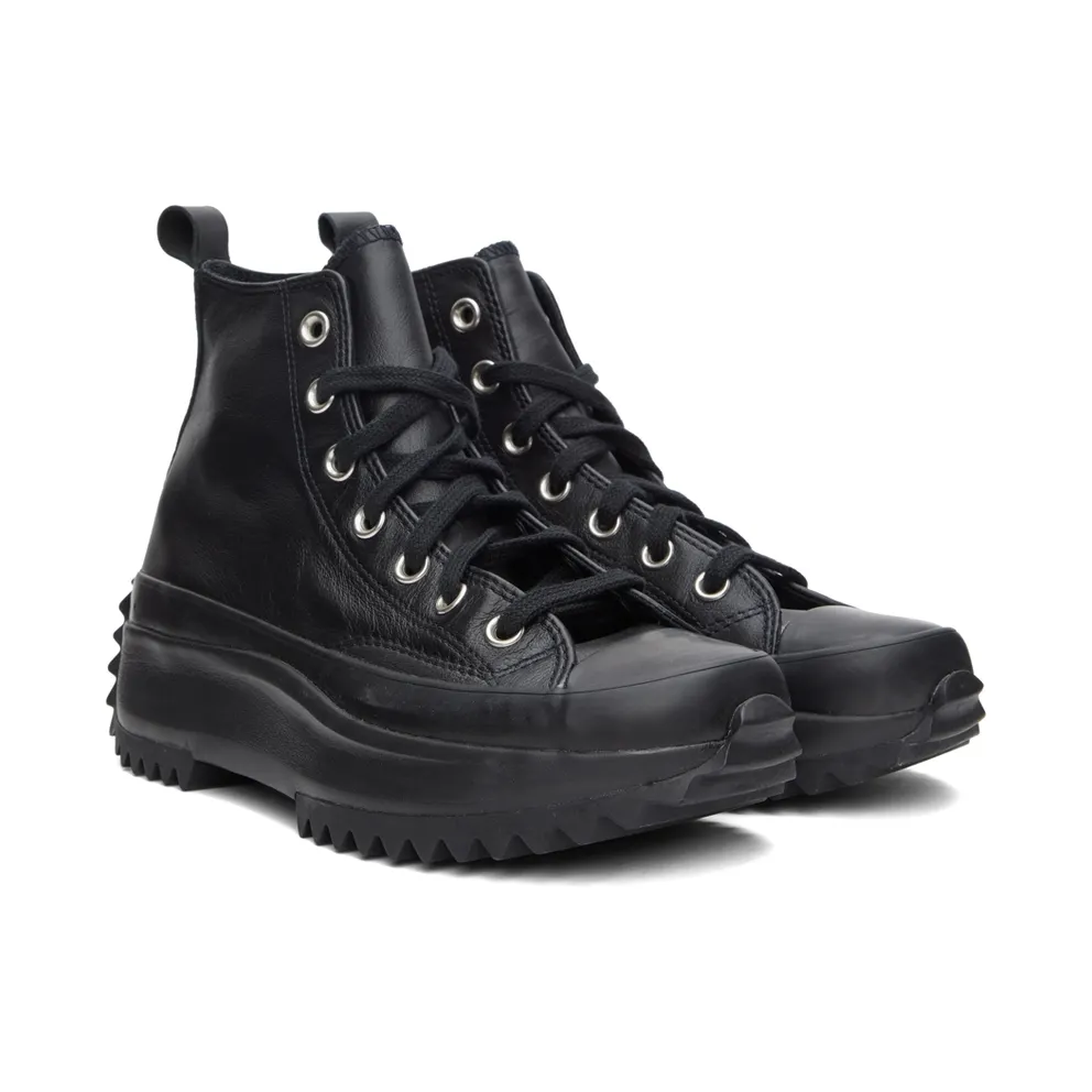 Converse Monocolor Leather Run Star Hike High Top Black/black/almost Black (170548C)