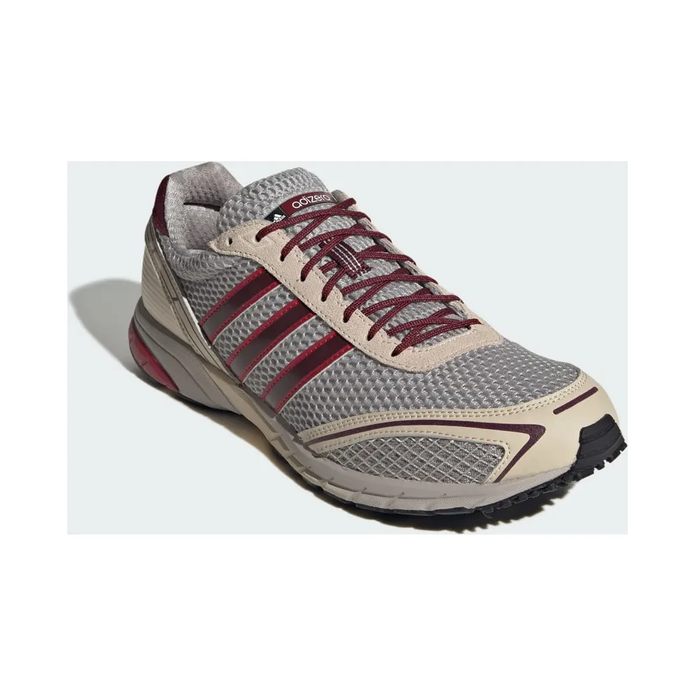 adidas Adizero Adios OG “Clear Granite / Maroon / Team Victory Red” (KI6185)
