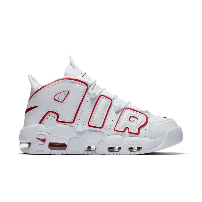 Nike Air More Uptempo White Varsity Red Outline White/Varsity Red-White (921948-102)