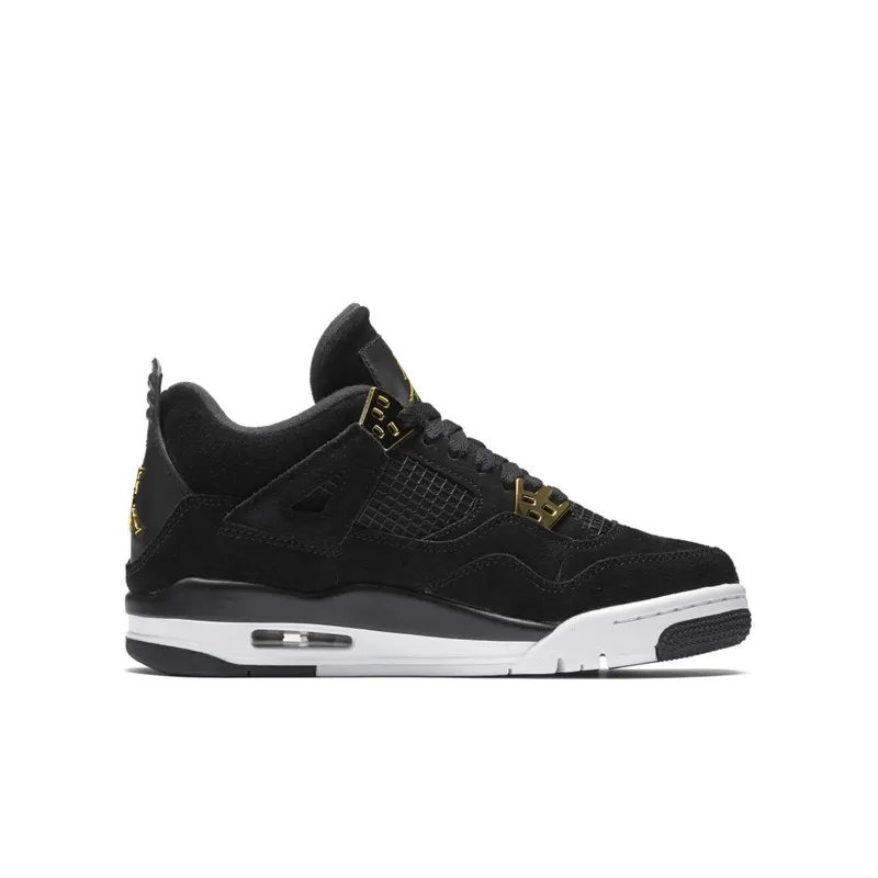 Jordan 4 Retro Royalty (GS) Black/Metallic Gold-White (408452-032)