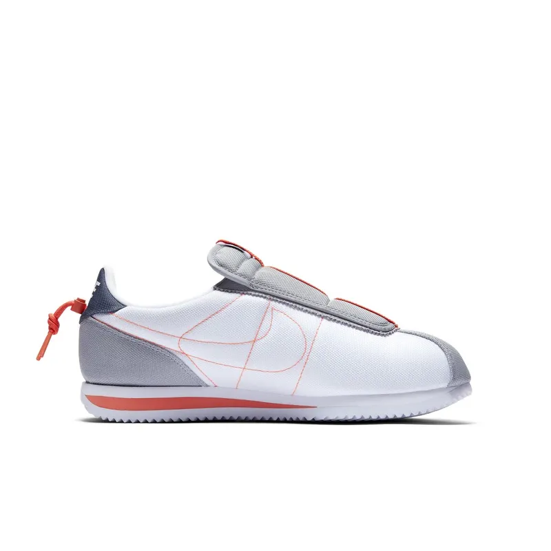 Nike Cortez Basic Slip Kendrick Lamar White White/Thunder Blue-Wolf Grey-Turf Orange (AV2950-100)