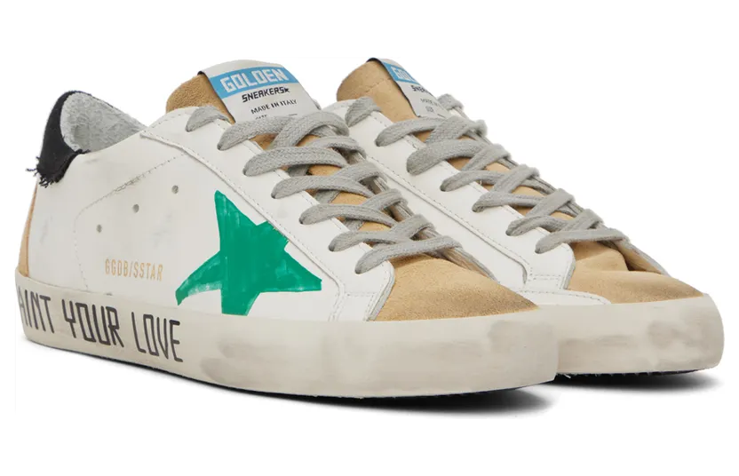 Golden Goose White & Beige Super-Star Sneakers (GMF00287.F002733.10951) (4)