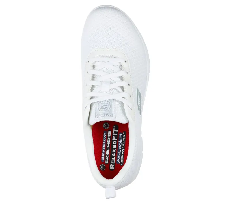 Skechers Work Slip-Resistant Relaxed Fit: Ghenter – Bronaugh Sneaker White