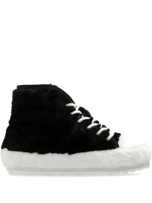 Marni High-top sneakers with imitatiebont – Black (SNZU017800P4399)