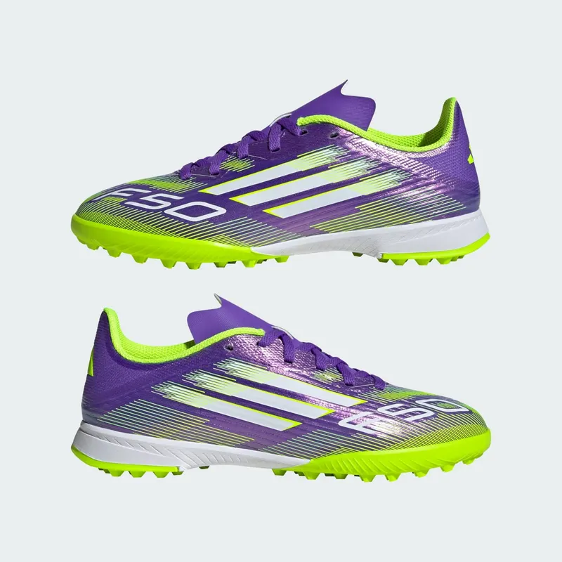 adidas F50 League TF Purple Rush Cloud White Lucid Lemon (JI0000)