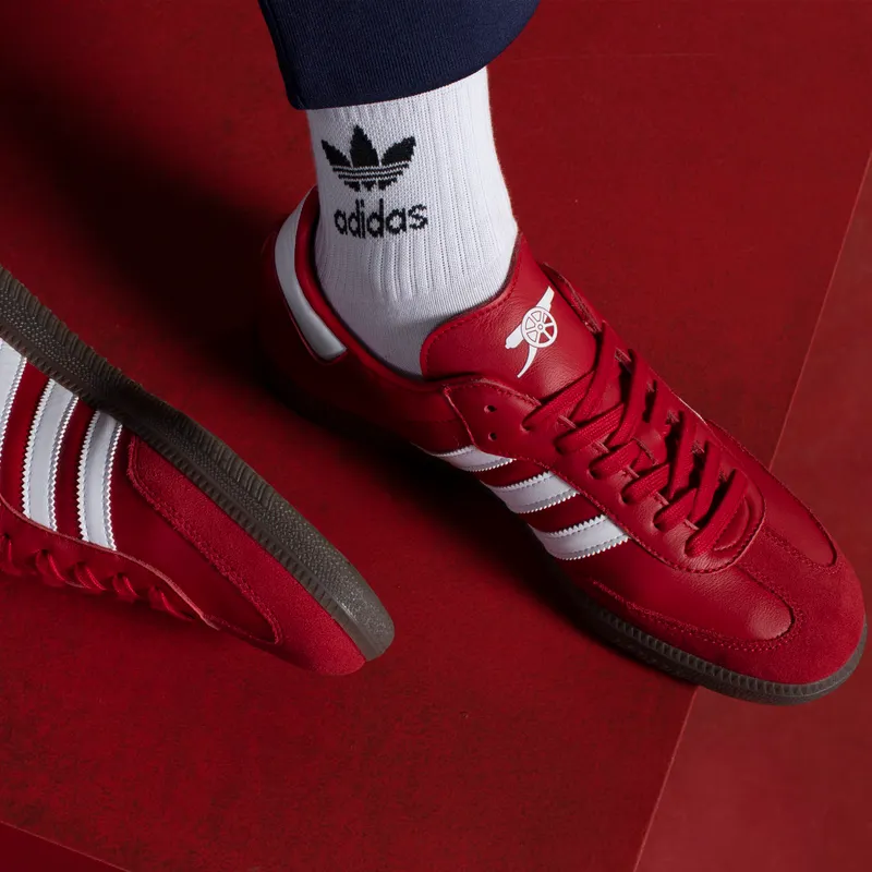 Adidas Samba Team Team Power Red 2 / Cloud White / Gum (HQ7033)