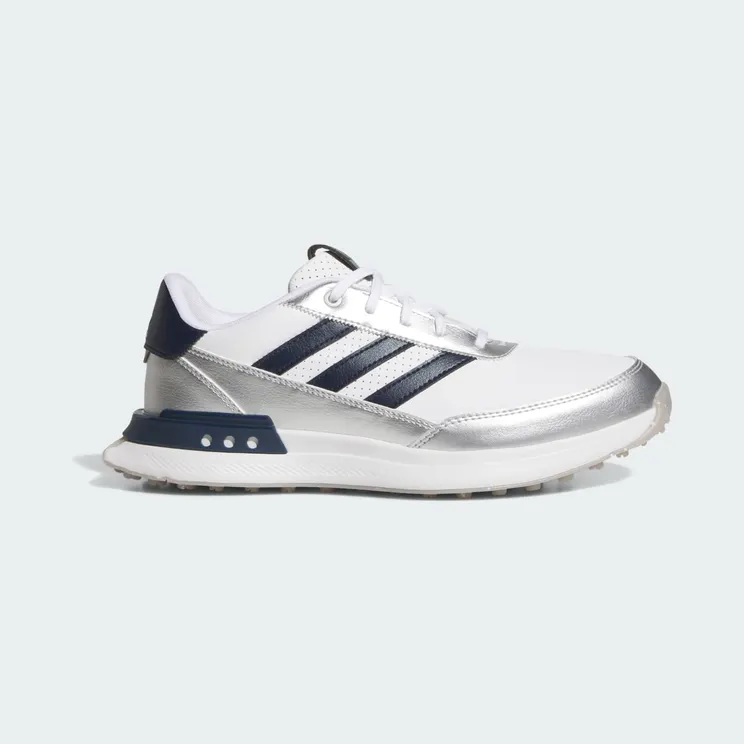 adidas S2G 25 Leather Spikeless Golf Cloud White Night Indigo Grey Two (JR6952)