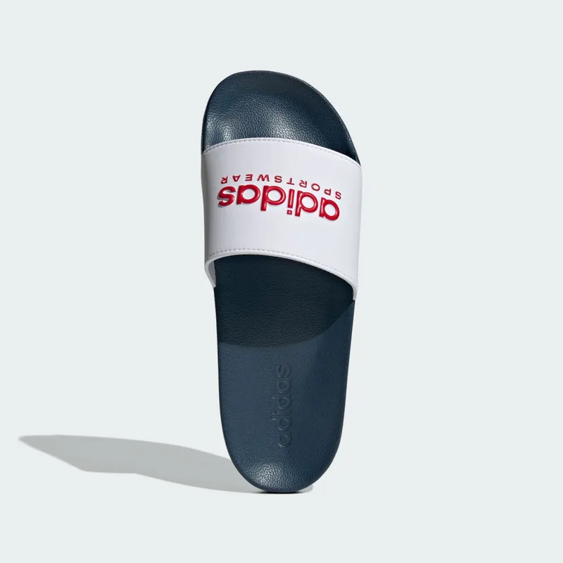 Adidas adilette Shower Slides Cloud White / Better Scarlet / Team Navy Blue 2 (II0017)