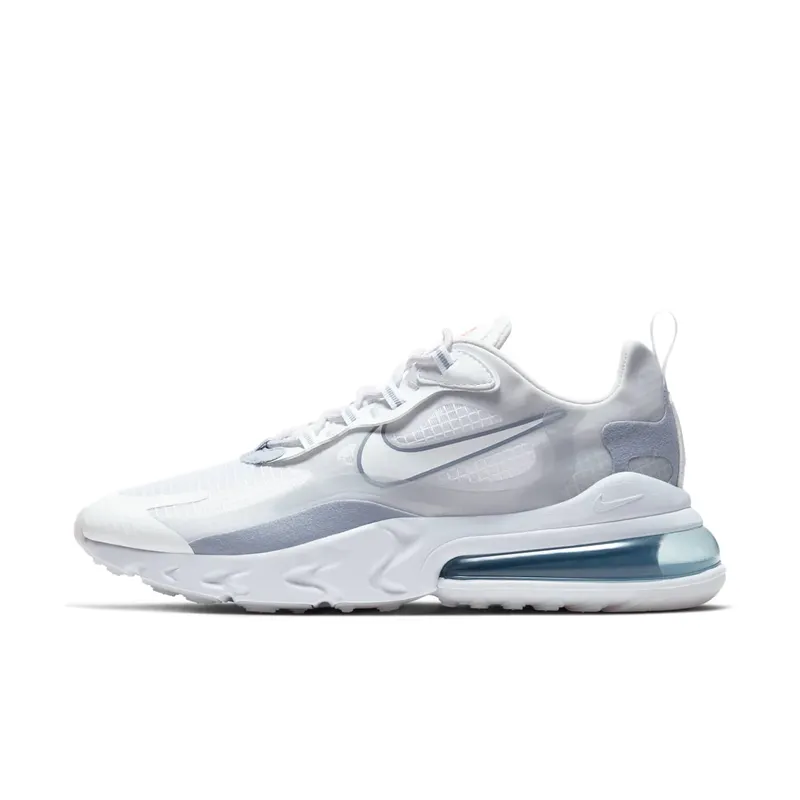 Nike Air Max 270 React White Pure Platinum White/Pure Platinum-Indigo Fog-White (CT1265-100)