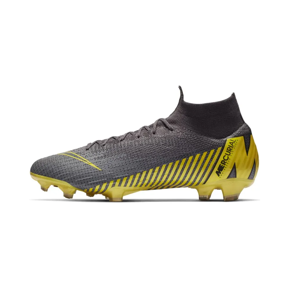 Nike Mercurial Superfly 6 Elite FG Thunder Grey Thunder Grey/Dark Grey/Yellow (AH7365-070)