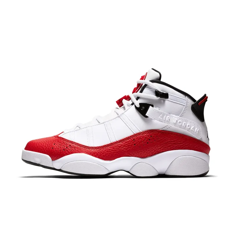 Jordan 6 Rings White University Red White/University Red-Black (322992-120)