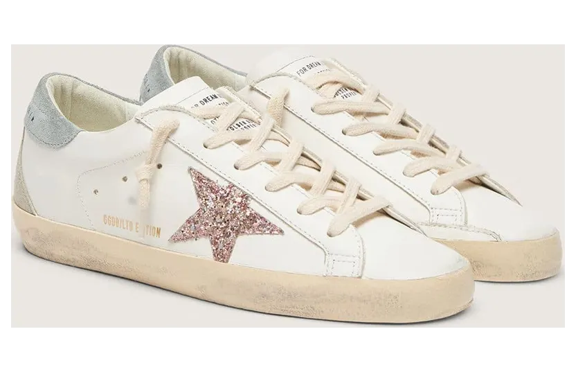 Golden Goose Super-Star Ltd With Multicolor Glitter Star And Suede Heel Tab (GWF00102.F006569.12122) (2)