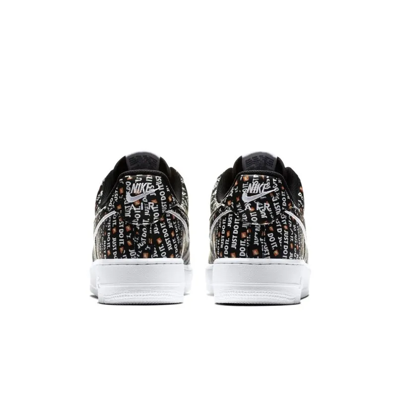 Nike Air Force 1 Low Just Do It Pack Black Black/Black-White-Total Orange (AO6296-001)