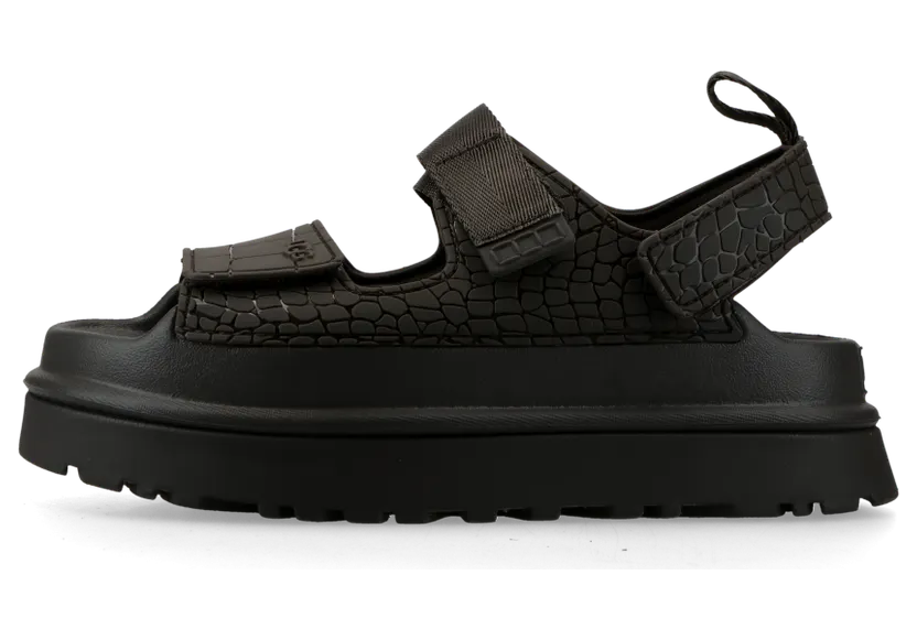 UGG GoldenGlow Embossed Sandal Dense Smoke
