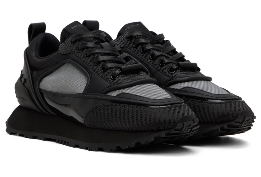 Balmain Racer Low-Top “Black” (YM0VI305TCBY) (4)