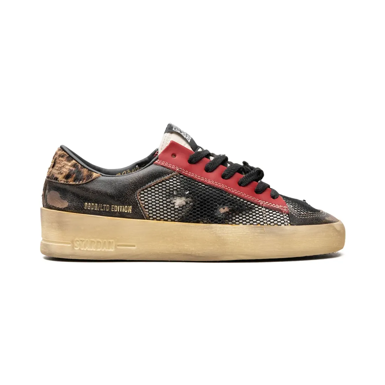 Golden Goose Stardan Black/Red/Leopard/Brown “Black” (GWF00371F004373)
