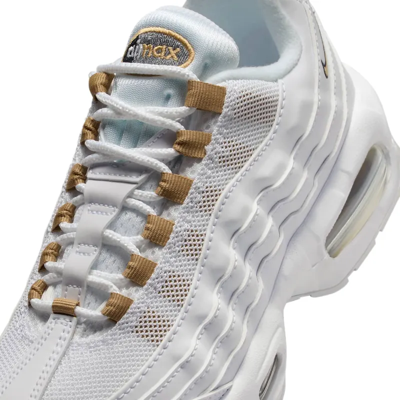 Nike Air Max 95 GS “White Metallic GolD” (II4130-102)