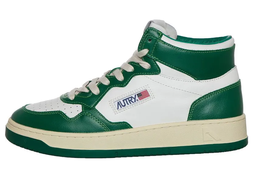Autry Medalist Mid White / Green (AUMMWB03) (5)