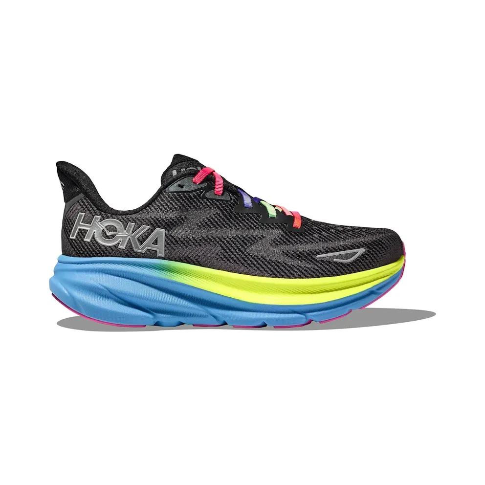 Hoka One Clifton 9 Black All Aboard Multi-Color (1127896-BAAB)