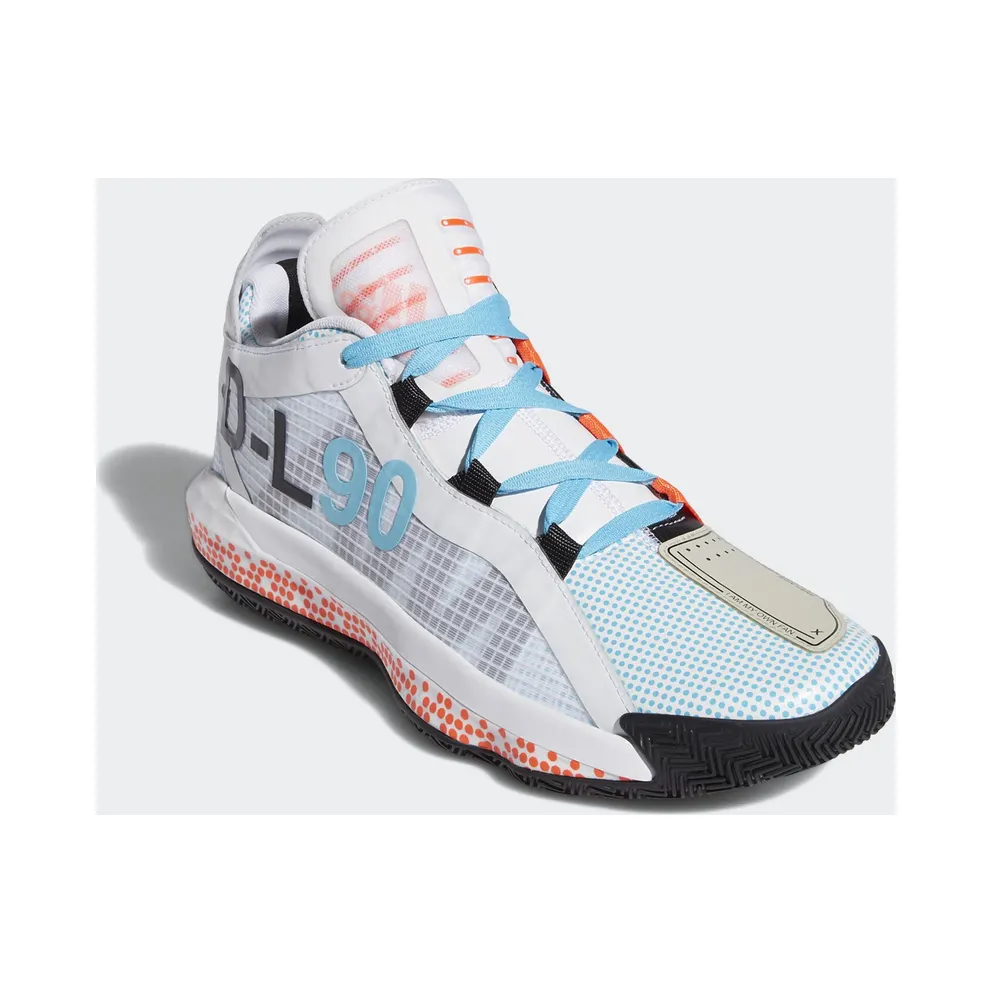 adidas Dame 6 Pusha T I Am My Own Fan White/Blue/Orange (FW5749)