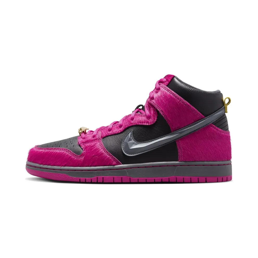 Nike SB Dunk High x Run The Jewels Active Pink/Metallic Gold/Black (DX4356-600)