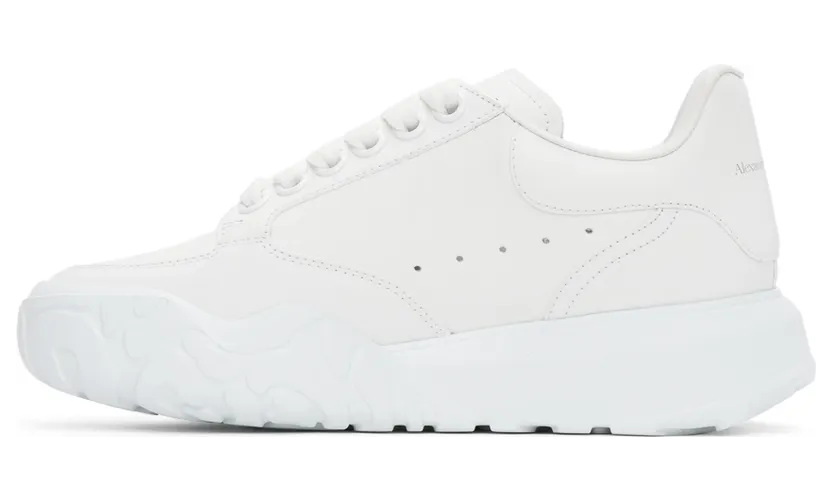 Alexander McQueen White Court Trainer Sneakers (633915WIA98) (3)
