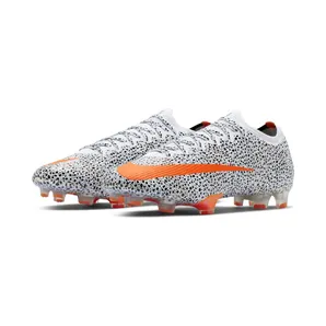Nike Mercurial Vapor 13 Elite CR7 FG Safari “White / Black / Total Orange” (CV3170-180)