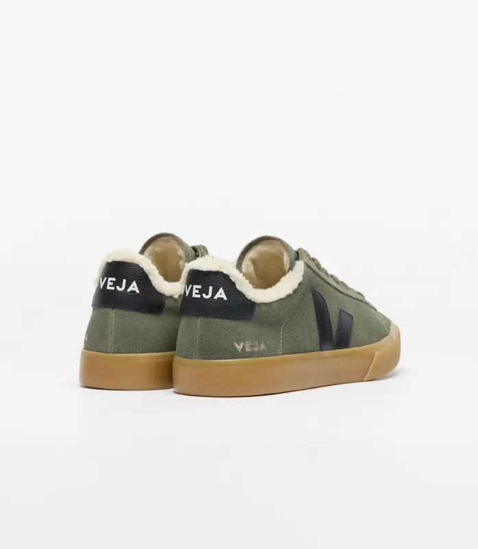 VEJA Campo aus Wildleder mit Shearling – Green (CW0320810)