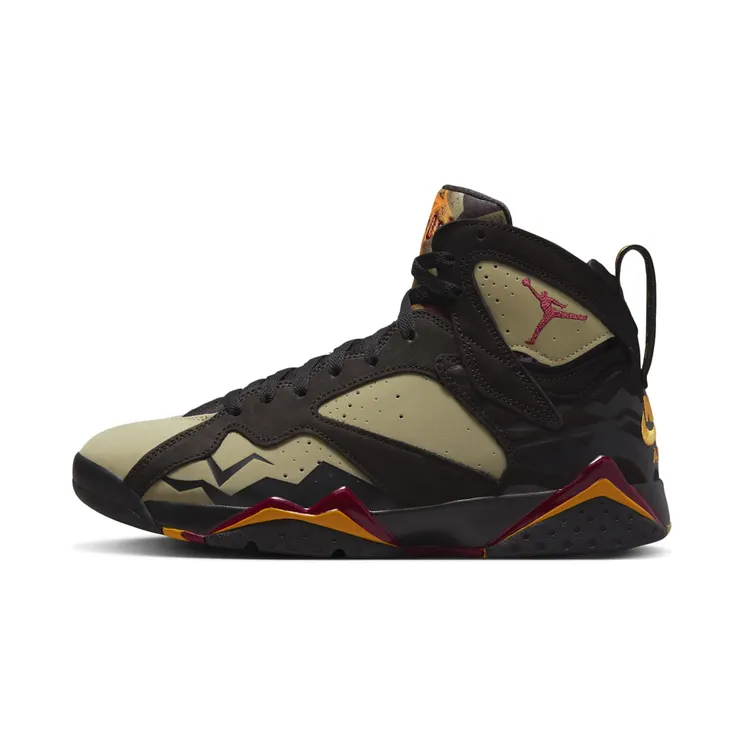 Air Jordan 7 SE “Black / Neutral Olive / Chutney / Cherrywood Red” (DN9782-001)