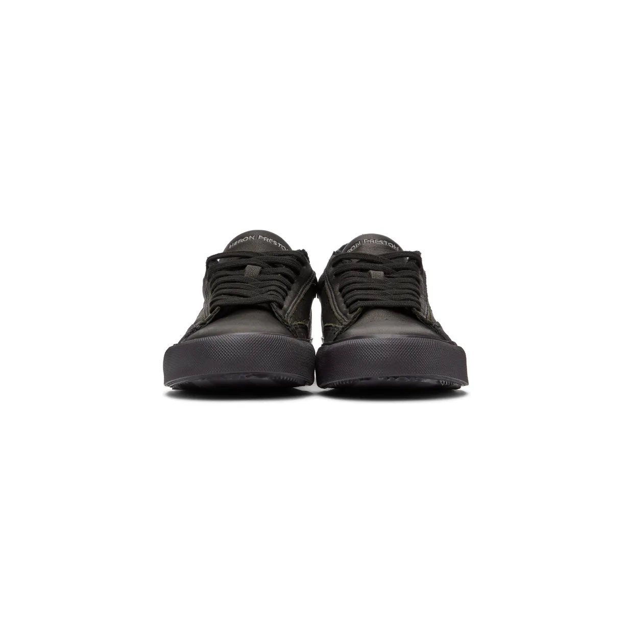 Heron Preston Black Vulcanized Low Sneakers (HMIA017R21LEA0011001) (2)