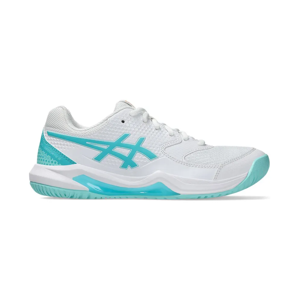 ASICS Gel-Dedicate 8 Pickleball White Energy Aqua (1042A236-102)