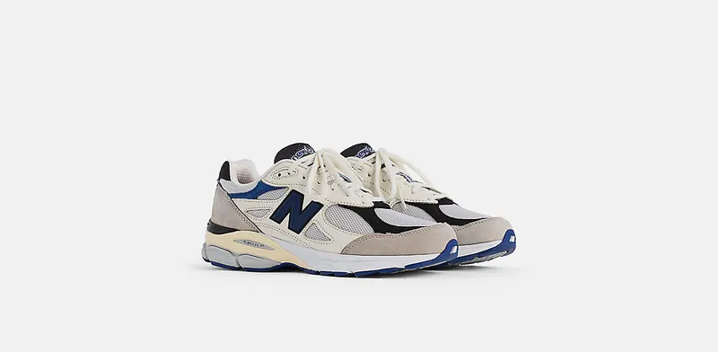 New Balance 990v3 MiUSA White Blue (M990WB3)