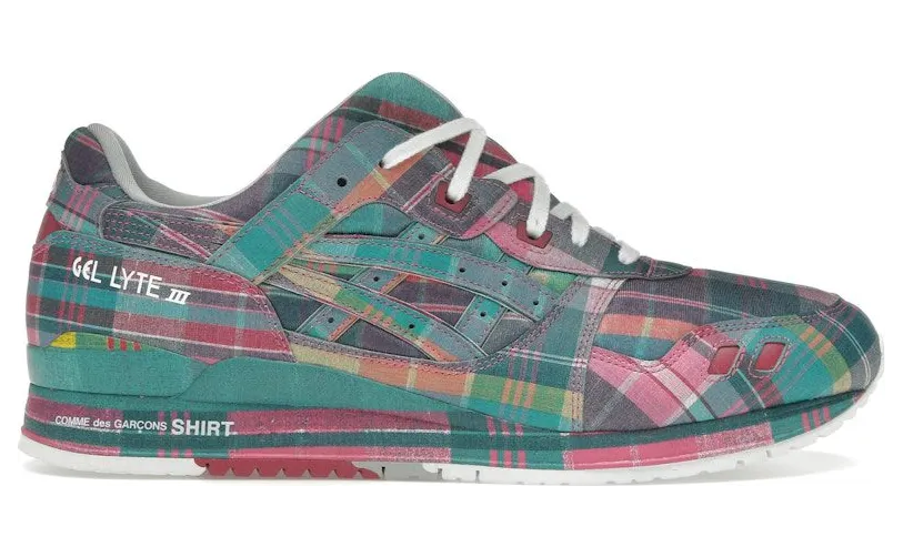 ASICS Gel-Lyte III ’07 Remastered Comme des Garçons SHIRT Pink Plaid (1203A824-700)