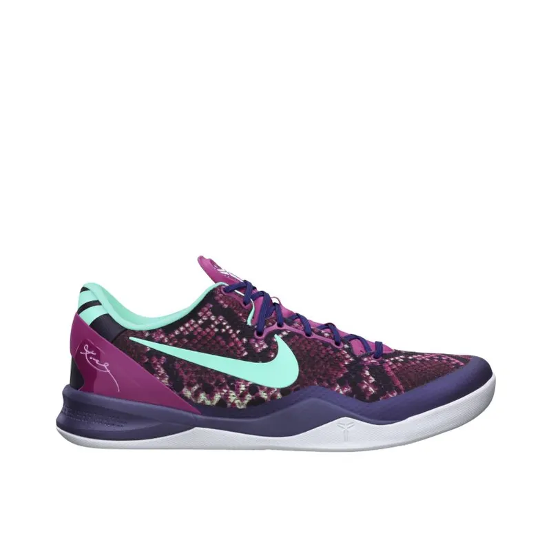 Nike Kobe 8 Pit Viper Purple Dynasty/Raspberry Red-Wolf Grey-Green Glow (555035-502)
