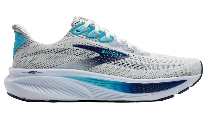 Brooks Ghost White / Beacon Blue / Ipanema (110442-1D-135)
