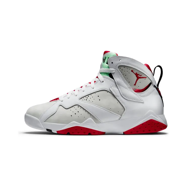 Air Jordan 7 Retro Hare “White / Light Silver / Tourmaline / True Red” (304775-125)