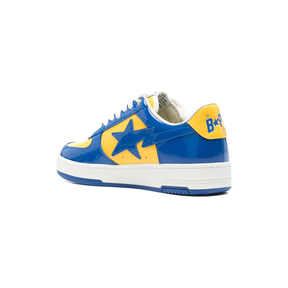 A Bathing Ape Bape Sta Lace-up “Blue/Yellow” (001FWM301325M BLUE)