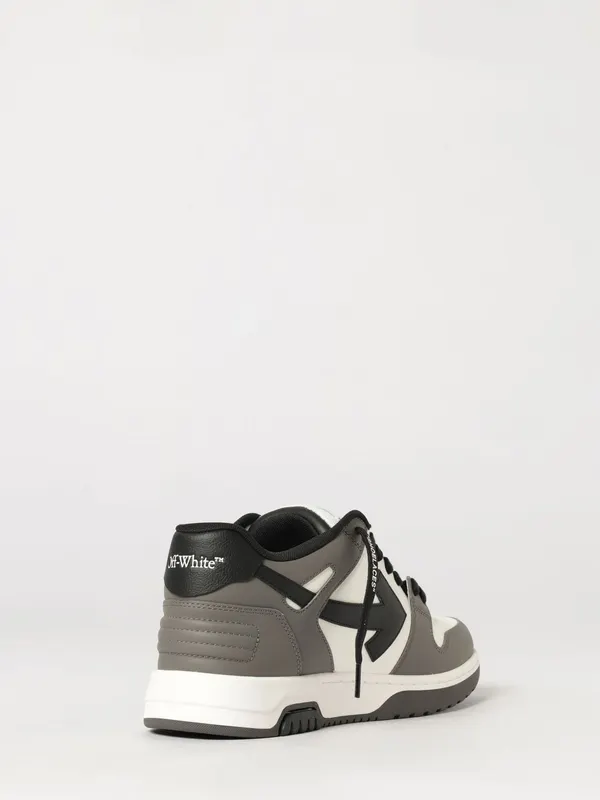 Off-White Out Of Office Bicolour Calf Leather Low-Top Trainers Grey (OMIA189C99LEA0130710) (2)
