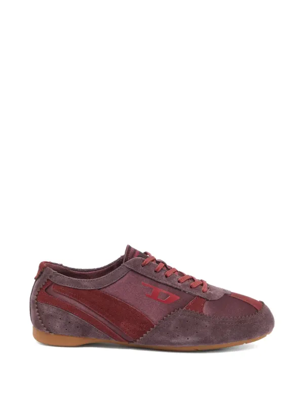 Diesel D-Mile-Flat Sneakers mit Wildleder-Overlays – Rosa (Y03896P7716)