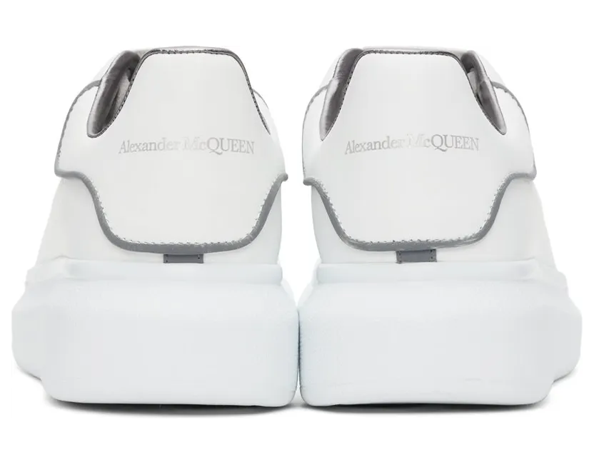 Alexander McQueen SSENSE Exclusive White Reflective Oversized Sneakers (561123WHTQK) (4)