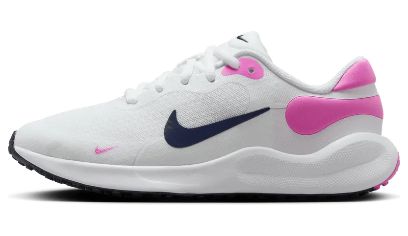 Nike Revolution 7 White Playful Pink Midnight Navy (FB7689-103)