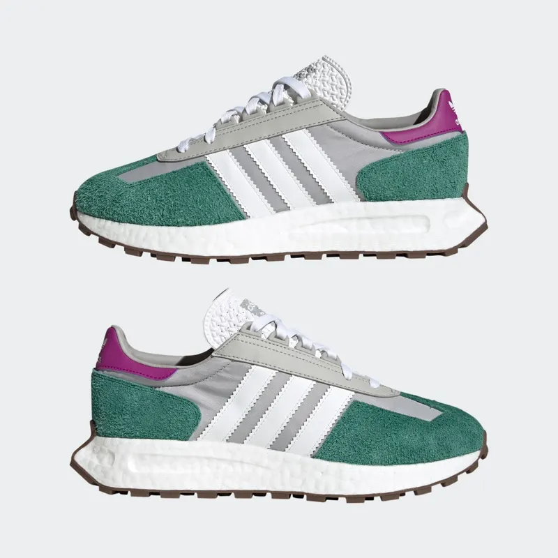 Adidas Retropy E5 Grey Two / Cloud White / Collegiate Green (H03076)