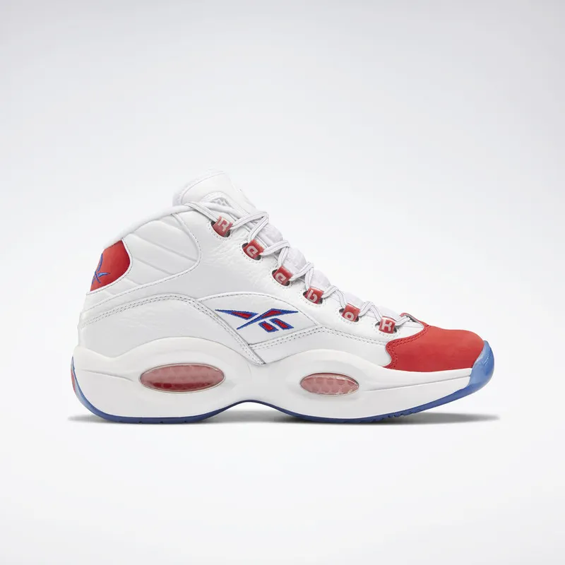 Reebok Question Mid Double Cross White/Collegiate Royal-Primal Red (Other Brands Other)