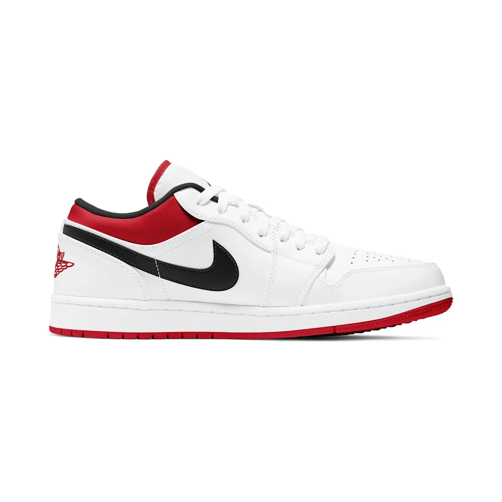 Jordan 1 Low White University Red Black White/University Red-Black (553558-118)
