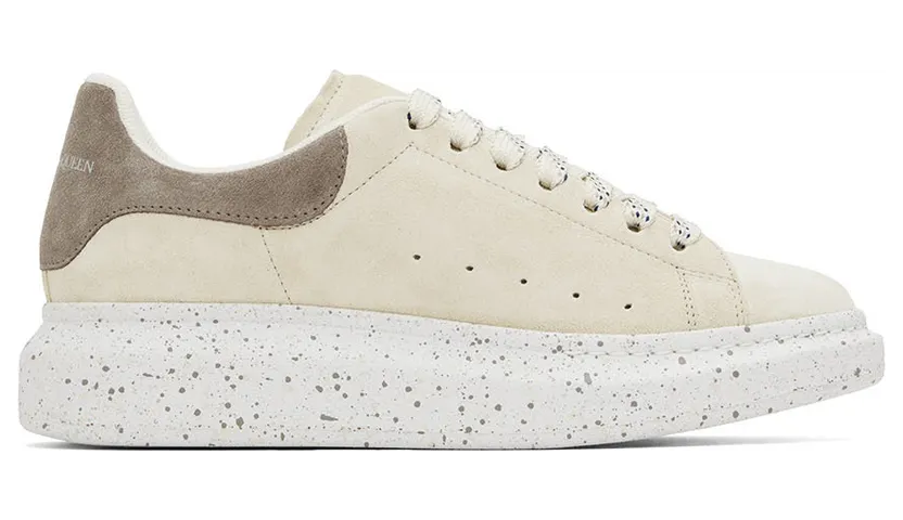 Alexander McQueen Beige Suede Oversized Sneakers (711140WIA5D)