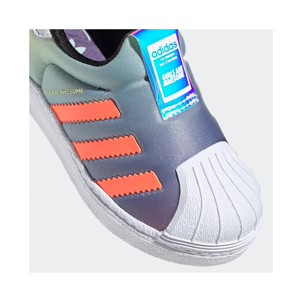 adidas Superstar 360 Girls Are Awesome (TD) Cloud White/Icey Pink/Signal Coral (FW8125)