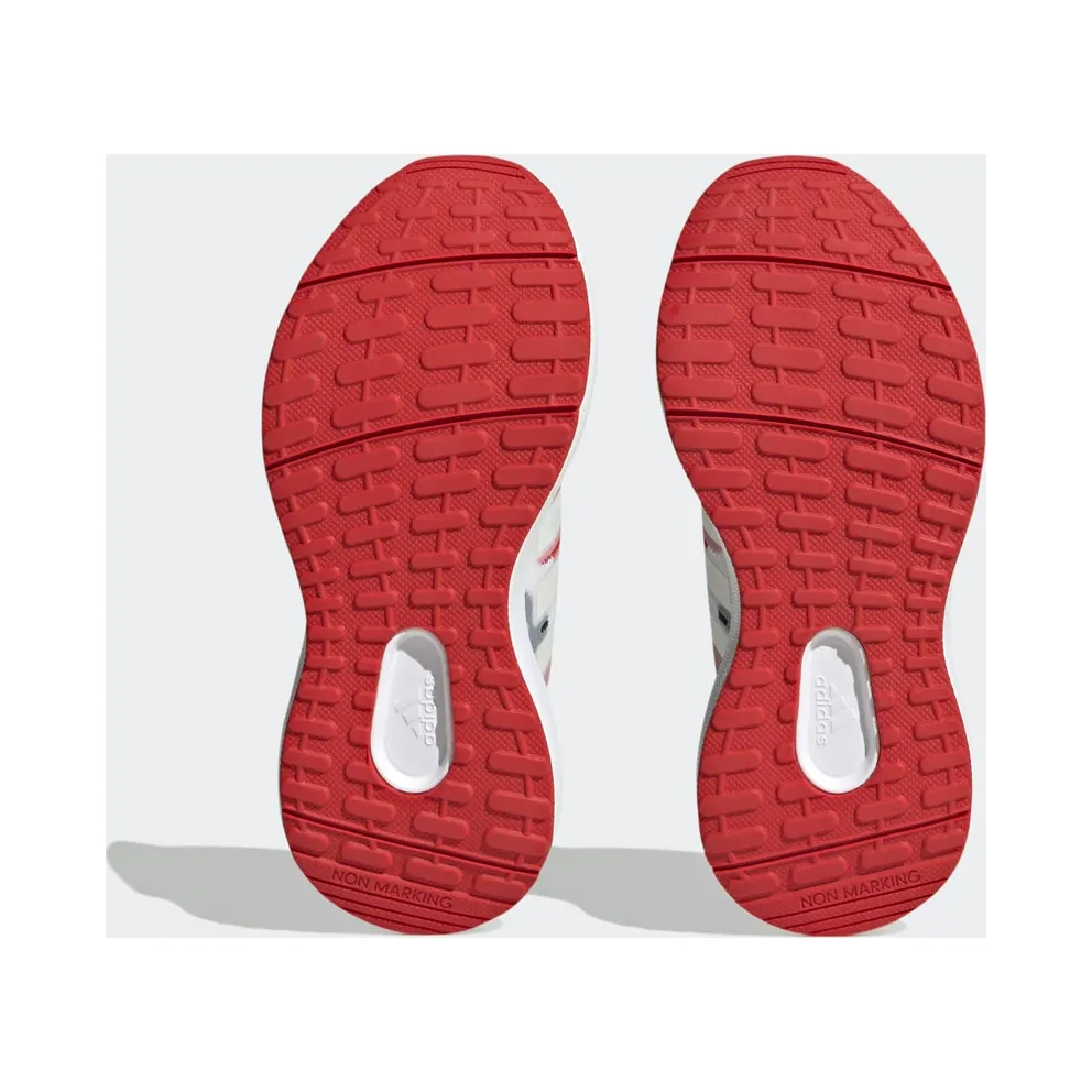 Adidas Fortarun 2.0 Cloudfoam Sport Running Elastic Lace Top Strap Cloud White / Zero Metalic / Better Scarlet (GZ9754)