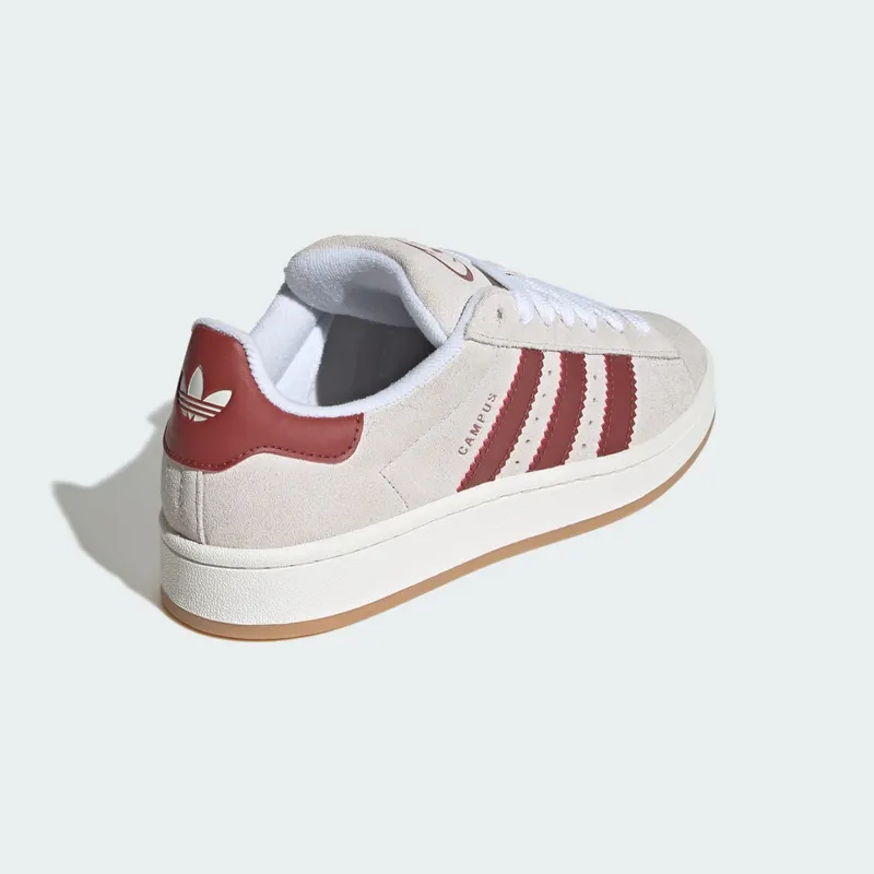 Adidas Campus 00s Crystal White / Core White / Preloved Ruby (JQ7783)