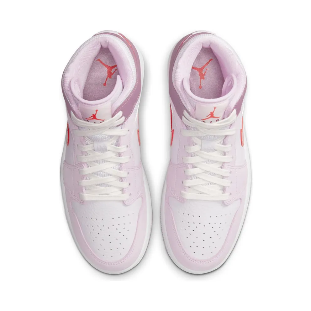 Air Jordan 1 Mid Valentines Day Release – “White / Pink / Crimson” (DR0174-500)