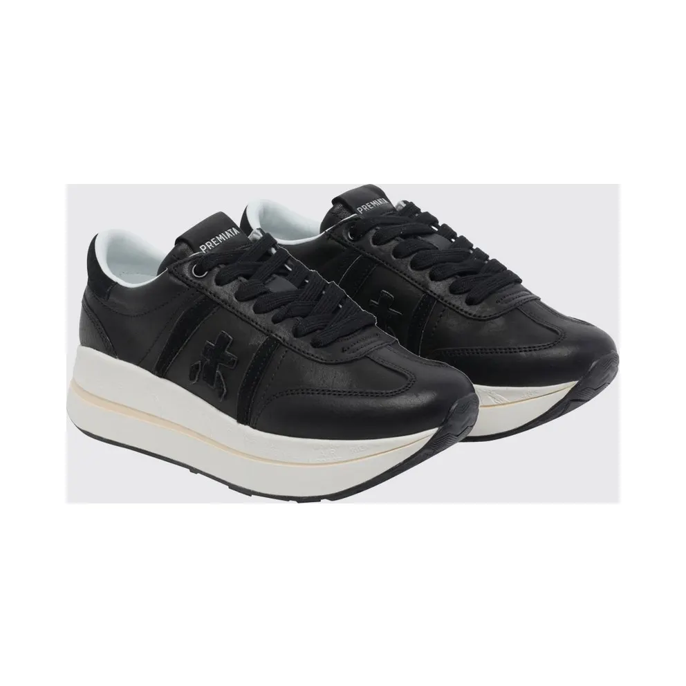 Premiata Leather Bethcoin Sneakers Black (BETHCOIN8152)